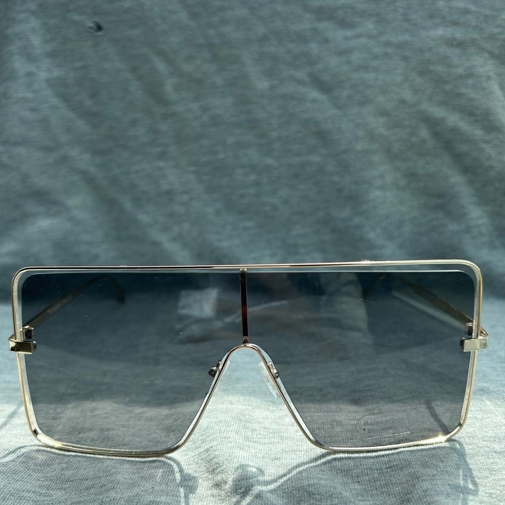 Silver Frame Oversized Sunglasses
